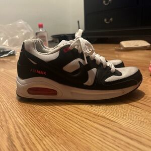 Nike Air Max Black and White with Red Accents